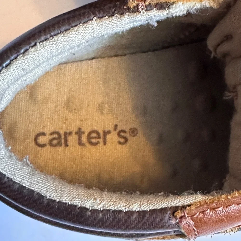 Carter's Adventure Gear Size 3M Boys Shoes Brown Tub 25c